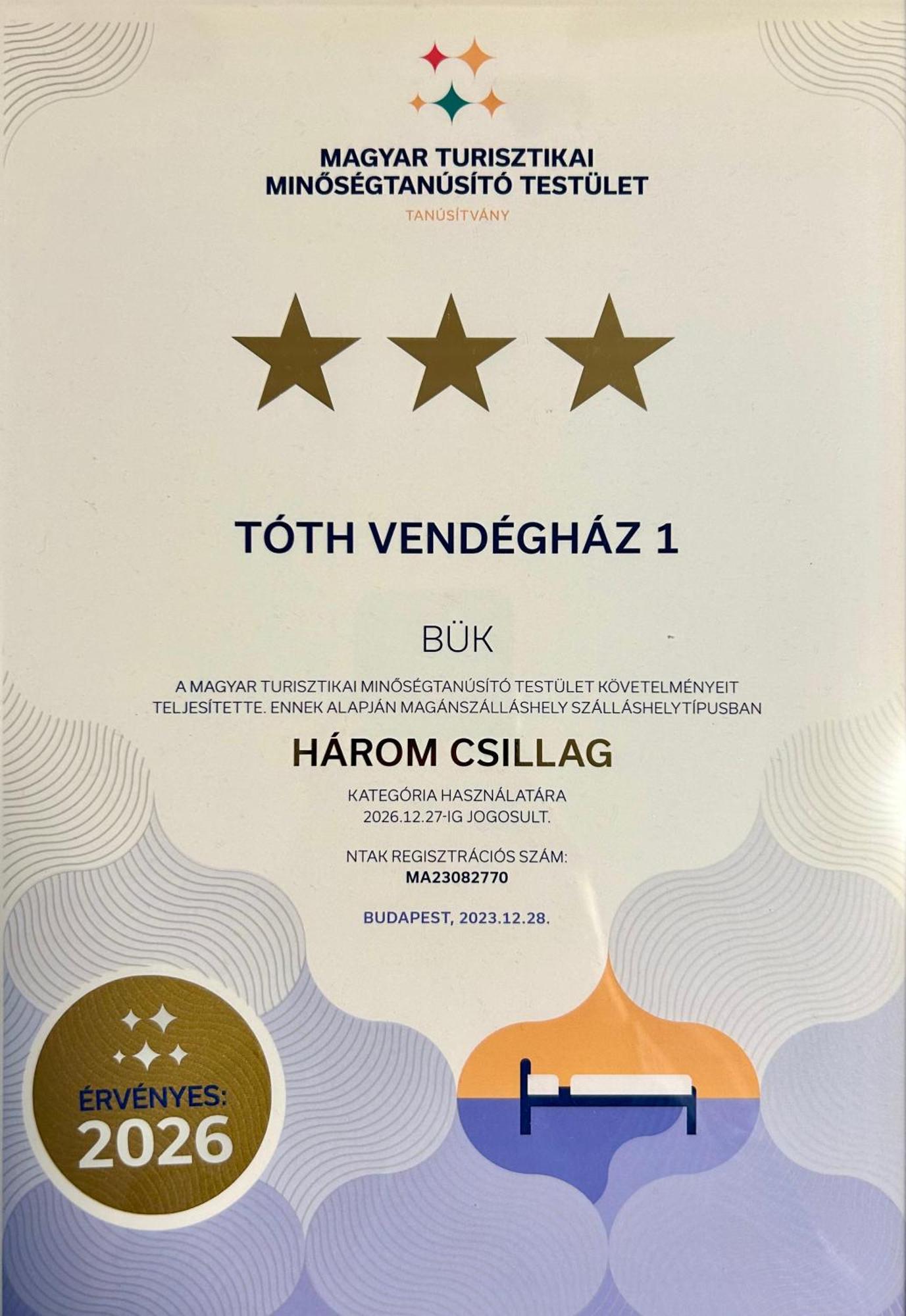 Hotel Toth Vendeghaz Bük Zewnętrze zdjęcie
